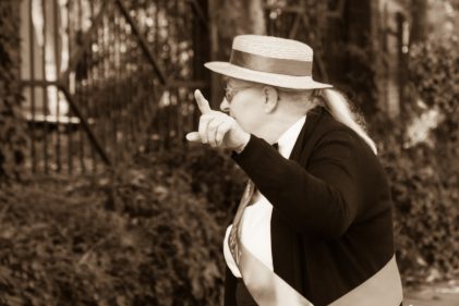 Hilda Burkitt speaking out at Aston Manor Parliament in 1908