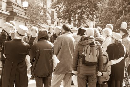Suffragettes meeting at St Philip’s Cathedral 1914