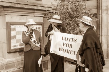Suffragettes in action again at St Philip’s Cathedral March 1914